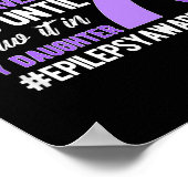 Mijn dochter Epilepsie Krijger Moeder Epilepsie Poster (Hoek)