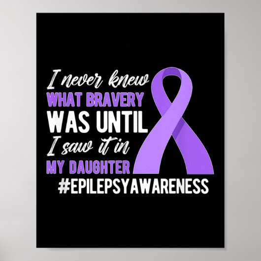 Mijn dochter Epilepsie Krijger Moeder Epilepsie Poster (Voorkant)