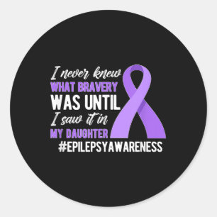 Mijn dochter Epilepsie Krijger Moeder Epilepsie Ronde Sticker
