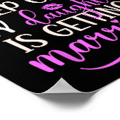 Mijn dochter gaat trouwen moeder van de bruid poster (Hoek)