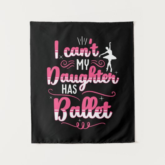 Mijn dochter heeft balletles wandkleed (Voorkant)
