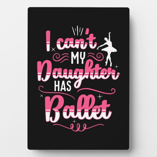 Mijn dochter heeft geballet dansen fotoplaat (voorkant)