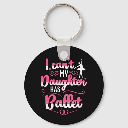 Mijn dochter heeft geballet dansen sleutelhanger (Voorkant)