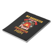 Mijn dochter heeft je achterste brandweerman notitieblok (Linkerzijde)