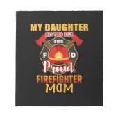 Mijn dochter heeft je achterste brandweerman notitieblok (Voorkant)