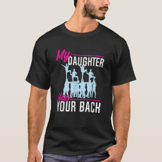 Mijn dochter heeft je achterste Cheerleader Gezegd T-shirt