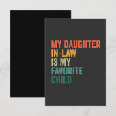Mijn dochter in de wet is mijn favoriete cadeautje bedankkaart (Voorkant / Achterkant)