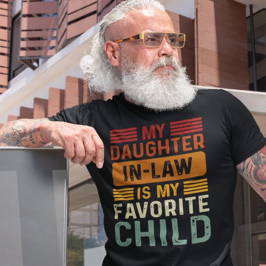 Mijn dochter in de wet is mijn favoriete kinderret t-shirt