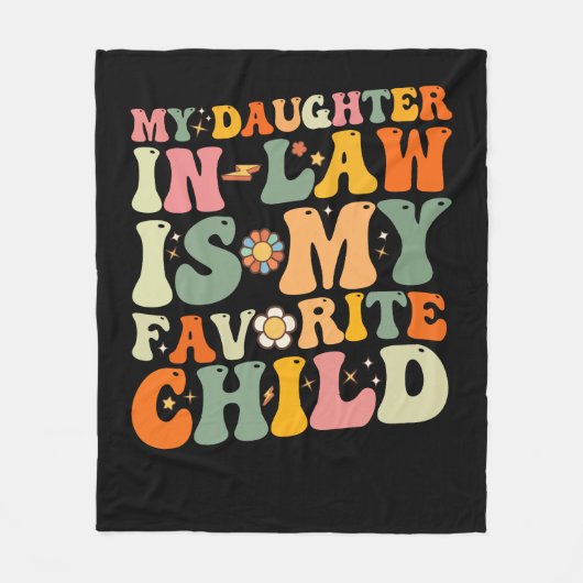 Mijn dochter in de wet is mijn favoriete kinderwag fleece deken (Voorkant)