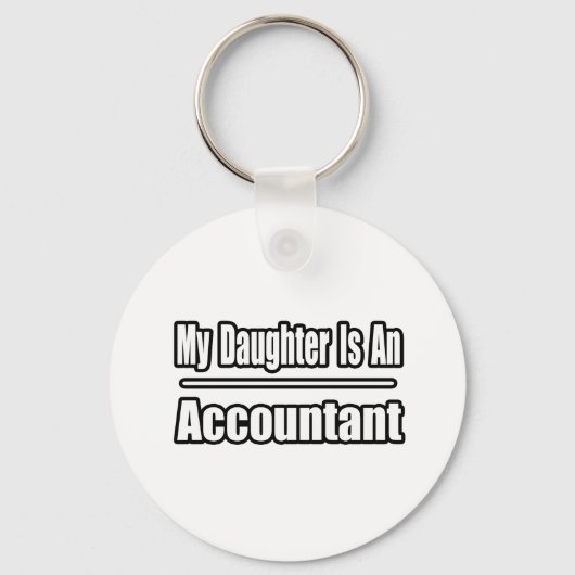 Mijn dochter is accountant sleutelhanger (Voorkant)