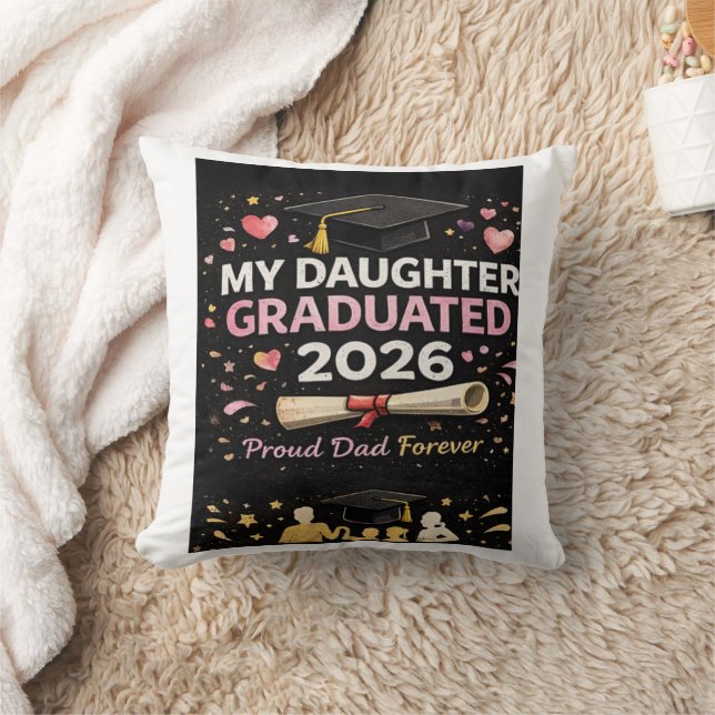 Mijn dochter is afgestudeerd 2026 kussen (Deken)
