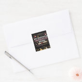 Mijn dochter is afgestudeerd 2026 vierkante sticker (Envelop)
