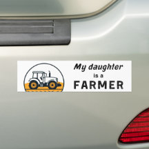 Mijn dochter is een boer tractormachine vrouwen la