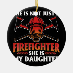 Mijn dochter is een brandweerman, Hero Proud Fire  Keramisch Ornament