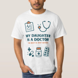 Mijn dochter is een dokter-grappig & trots familie t-shirt