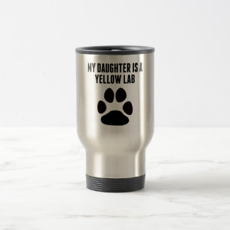 Mijn dochter is een geel lab reisbeker