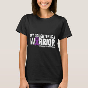 Mijn dochter is een krijger alvleesklier kanker Aw T-shirt