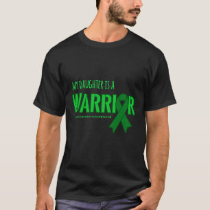 Mijn dochter is een krijger leverkanker ondersteun t-shirt