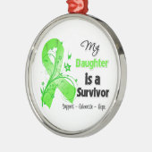 Mijn dochter is een Lymphoma Survivor Metalen Ornament (Links)