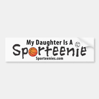 Mijn dochter is een sportie bumpersticker! bumpersticker