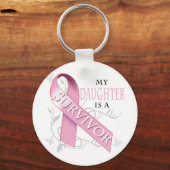 Mijn dochter is een Survivor.png Sleutelhanger (Voorkant)