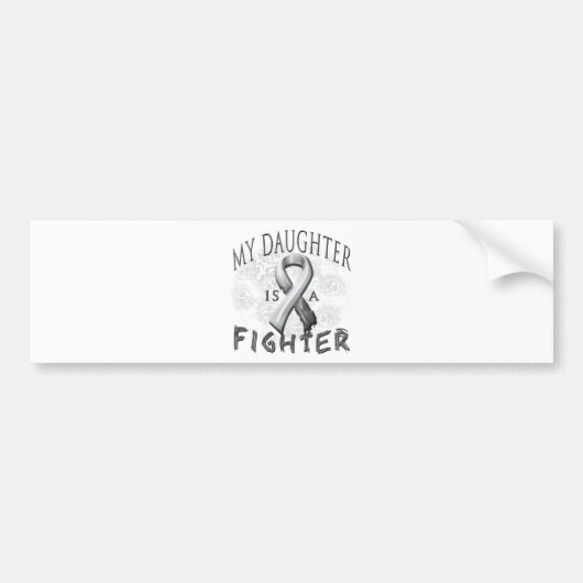Mijn dochter is een vechtgrijs bumpersticker (Voorkant)