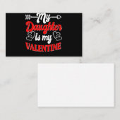 Mijn dochter is mijn Valentijn moeder vader Valent Informatiekaartje (Voorkant / Achterkant)