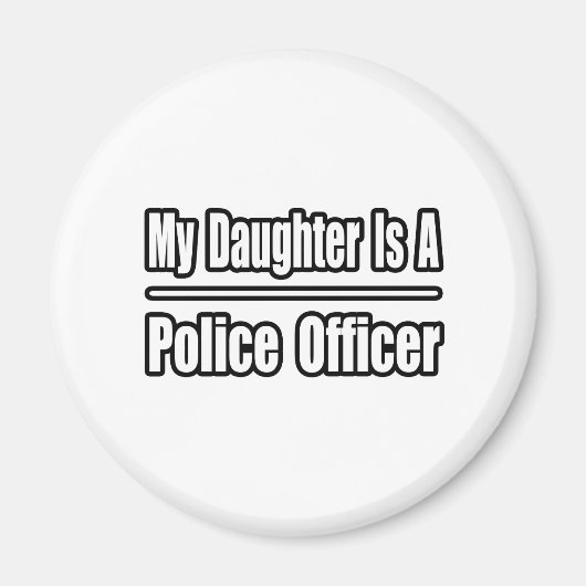 Mijn dochter is politieagent magneet (Voorkant)