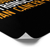 Mijn dochter is zwaarder dan die van kankerleukemi poster (Hoek)