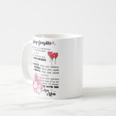 Mijn dochter... je bent moedig dan je gelooft koffiemok (Voorkant links)