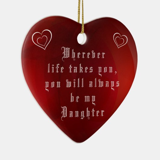 MIJN DOCHTER KERAMISCH ORNAMENT (Rechts)