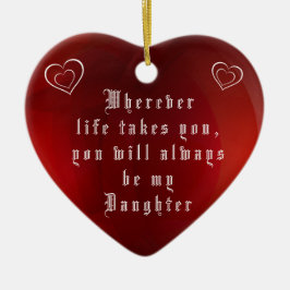 MIJN DOCHTER KERAMISCH ORNAMENT