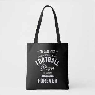 Mijn dochter Mijn favoriete Football speler Tote Bag