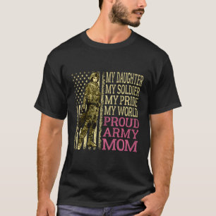 Mijn dochter, mijn soldaat Hero Proud Army Mam Mil T-shirt