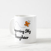 Mijn dochter ondersteunen koffiemok (Voorkant links)