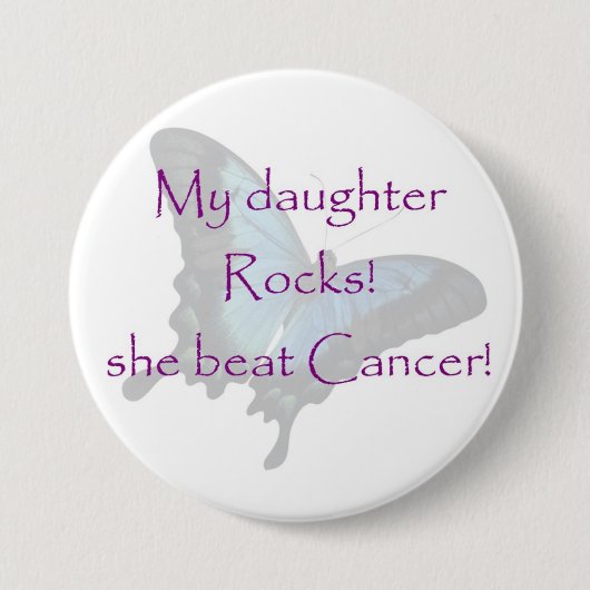 mijn dochter rockt ronde button 7,6 cm (Voorkant)