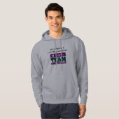 Mijn dochter runt een marathon. hoodie (Voorkant volledig)