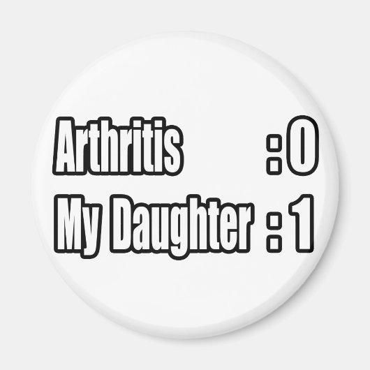 Mijn dochter slaat artritis magneet (Voorkant)
