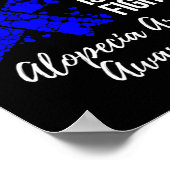 Mijn dochter vecht is mijn strijd tegen Alopecia A Poster (Hoek)