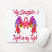 Mijn dochter vecht is mijn strijd tegen borstkanke muismat (Met muis)