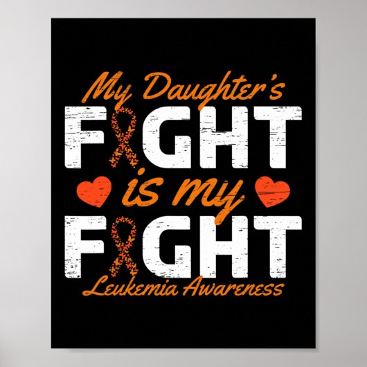 Mijn dochter vecht is mijn strijd tegen leukemie b poster (Voorkant)