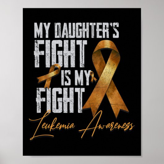 Mijn dochter vecht is mijn strijd tegen leukemie b poster (Voorkant)