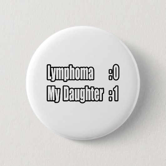 Mijn dochter verslaat lymfoom (scorebord) ronde button 5,7 cm (Voorkant)