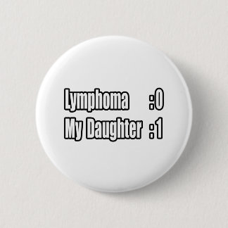 Mijn dochter verslaat lymfoom (scorebord) ronde button 5,7 cm