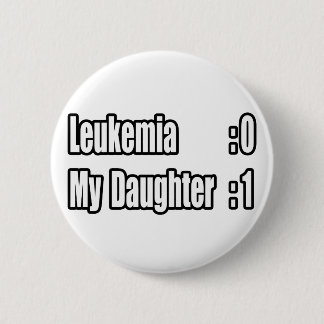 Mijn dochter versloeg leukemie (scorebord) ronde button 5,7 cm