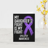 Mijn dochter's gevecht is mijn anti-epilepsiegerth kaart (Gele Bloem)