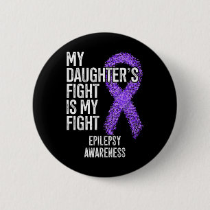 Mijn dochter's gevecht is mijn anti-epilepsiegerth ronde button 5,7 cm