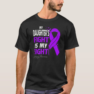 Mijn dochter's gevecht is mijn anti-epilepsiegerth t-shirt