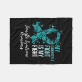 Mijn dochters gevecht is mijn Fight Tourette-syndr Fleece Deken (Voorkant (Horizontaal))