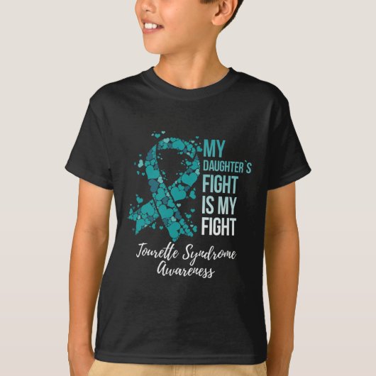 Mijn dochters gevecht is mijn Fight Tourette-syndr T-shirt (Voorkant)